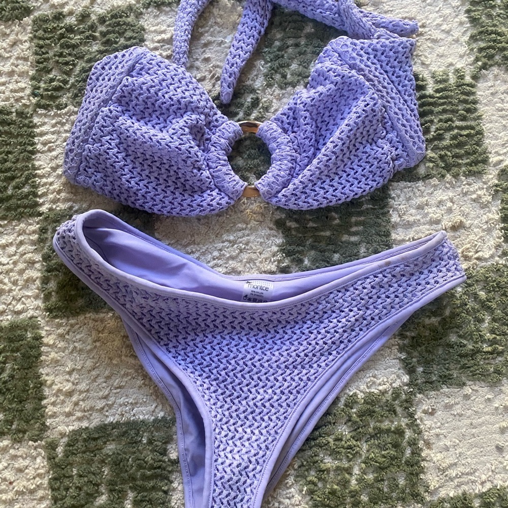 Montce Lavender Textured Bikini